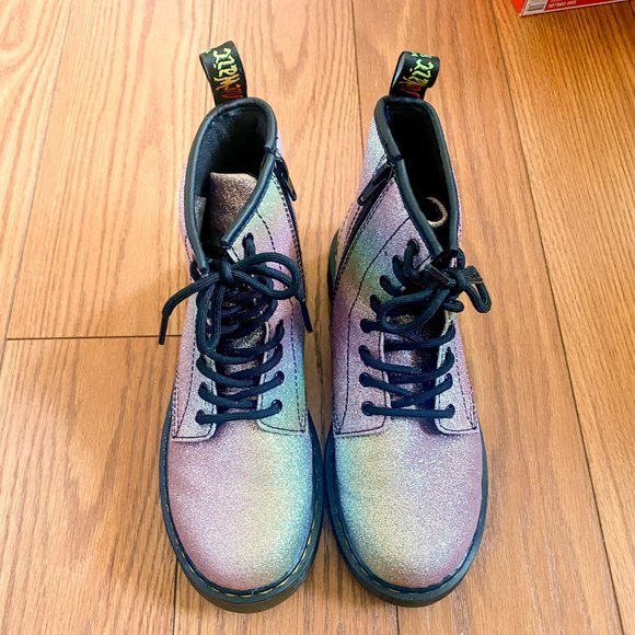 Rainbow Glitter Doc Marten Boots - Picture 3 of 9